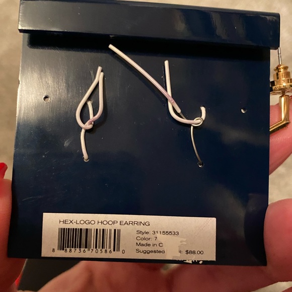 Tory Burch gold hoops - Picture 6 of 6